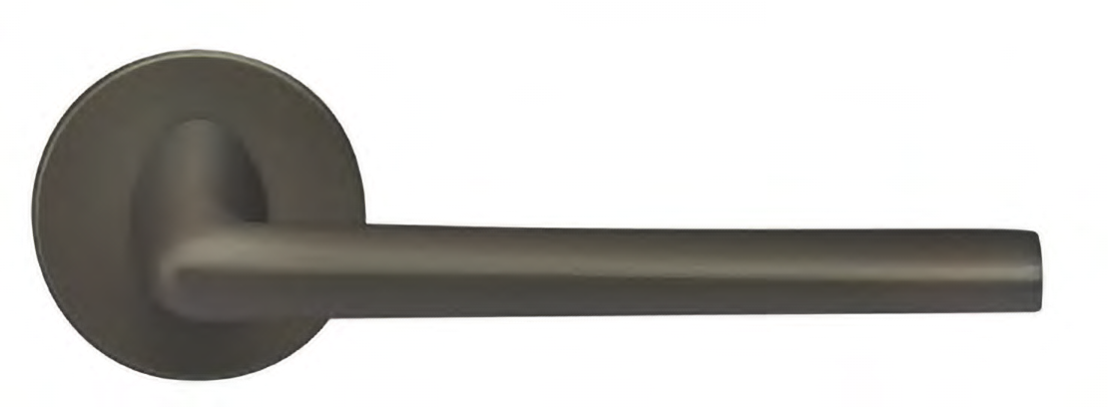 Ручка дверная THE FORCE R6 ANT раздельная на круглой розетке, цвет антрацит, ЦАМ фото купить в Пензе