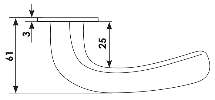 Ручка дверная SAND R2 BGO раздельная на круглой розетке, цвет матовая бронза, латунь фото купить в Пензе