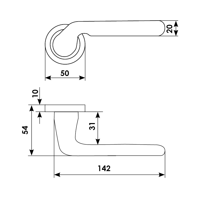 Ручка дверная NIRVANA R2 BGO раздельная на круглой розетке, цвет матовая бронза, латунь фото купить Пенза