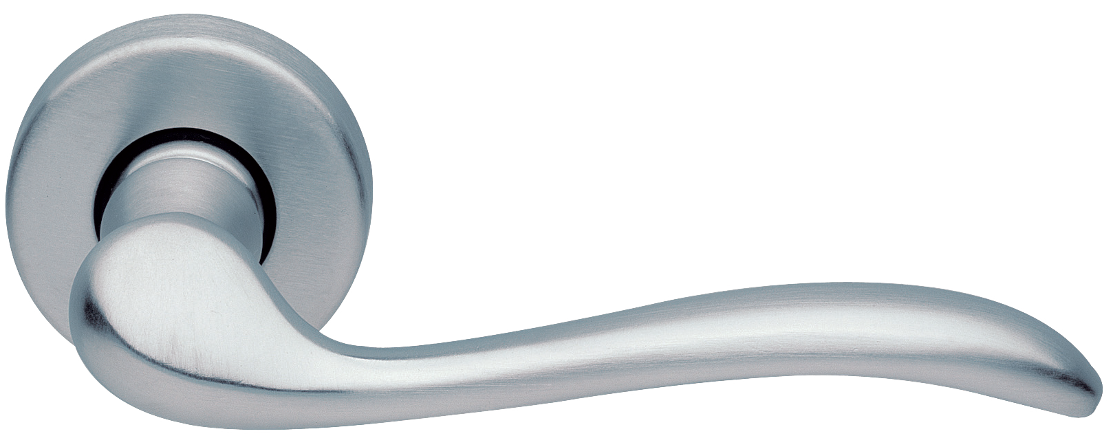 Ручка дверная TOSCANA R2 CSA раздельная на круглой розетке, цвет матовый хром, латунь фото купить в Пензе