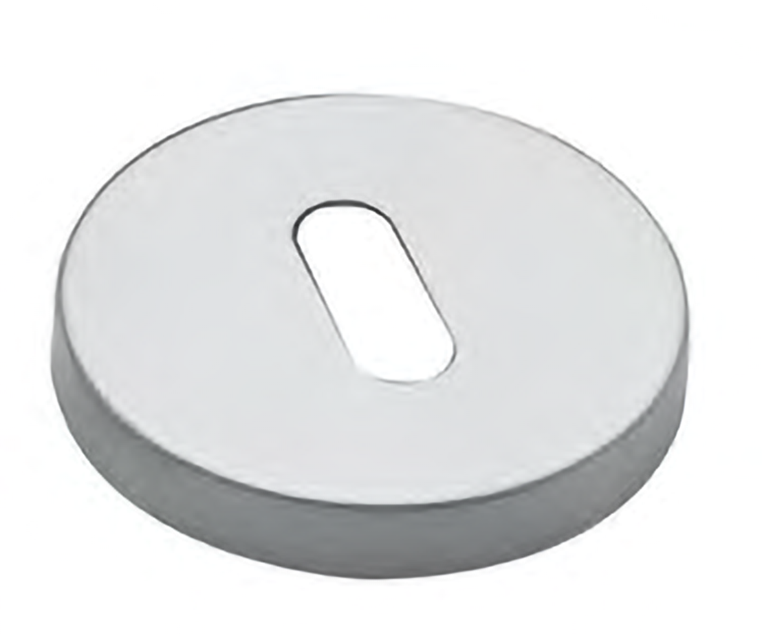 Накладка на ключевой цилиндр LUX-FK-R6 CSA, на круглой розетке под ключ буратино, цвет - матовый хром фото купить Пенза