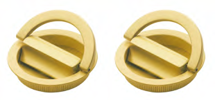 Комплект ручек для раздвижных дверей ART.75/C OSA с поворотным кольцом, цвет матовое золото, латунь фото купить Пенза