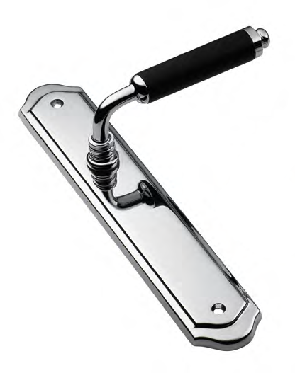 Ручка дверная на планке Ручка дверная на планке RIVA PL CRO, цвет хром, латунь фото купить Пенза