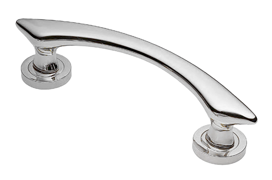 Ручка-скоба BOLID PH CRO на круглой розетке, цвет хром, латунь фото купить Пенза