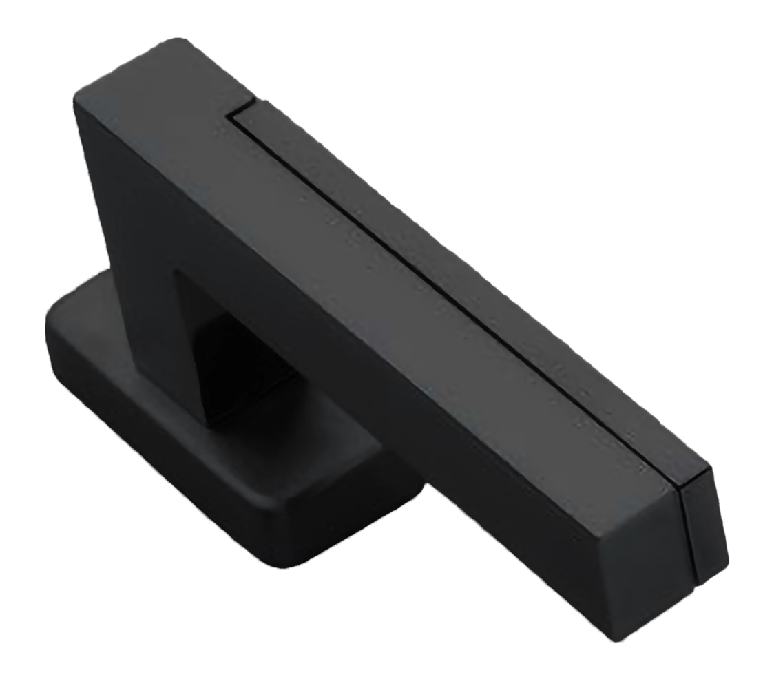 Ручка оконная ISLAND W1 NERO на прямоугольной розетке, цвет черный, латунь фото купить Пенза