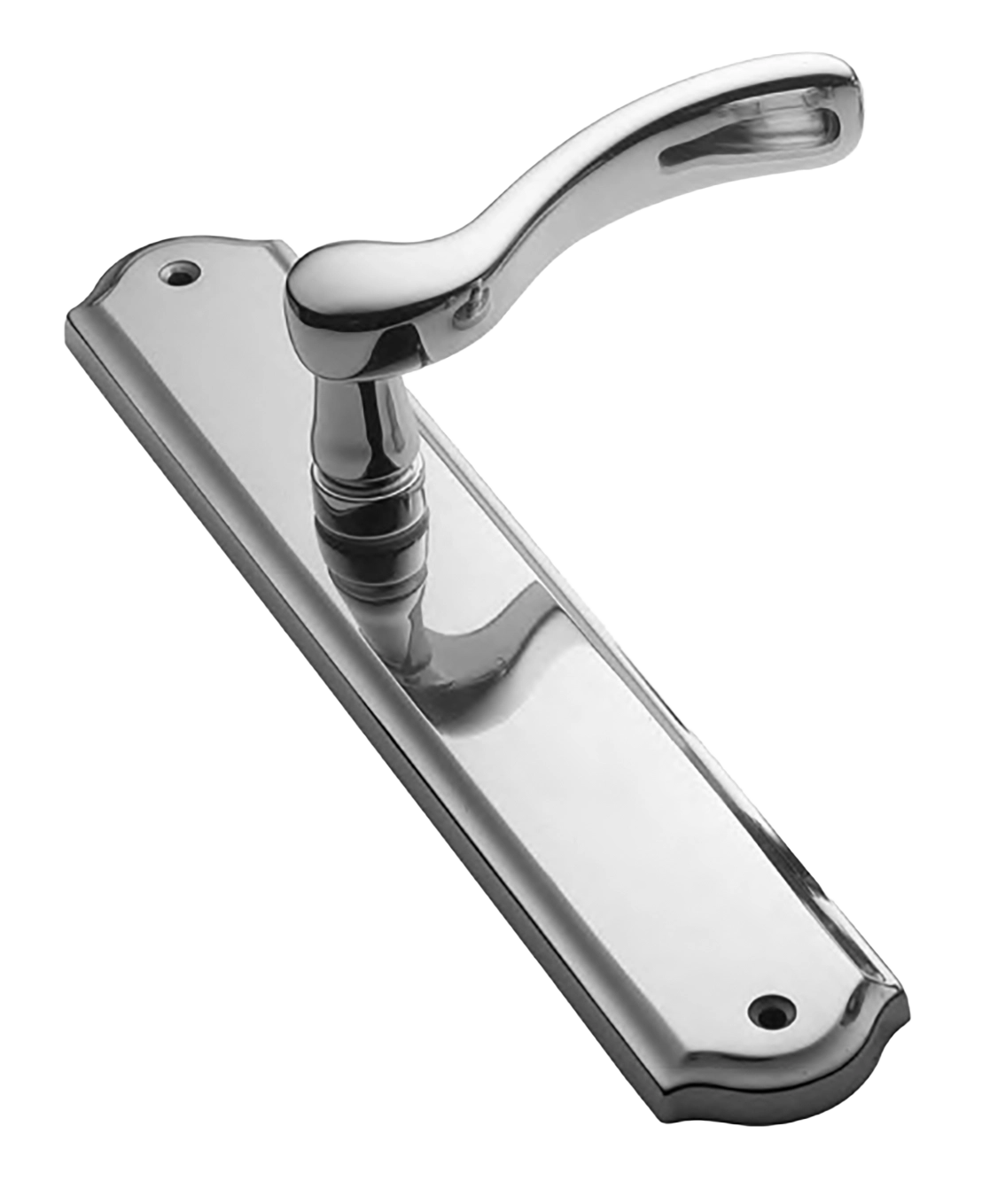 Ручка дверная ERICA PL CRO на планке, цвет хром, латунь фото купить Пенза