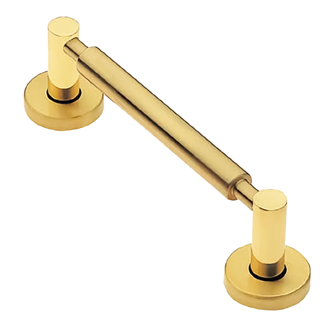 Ручка-скоба дверная CLOUD PH OTL на круглой розетке, цвет золото, латунь фото купить Пенза