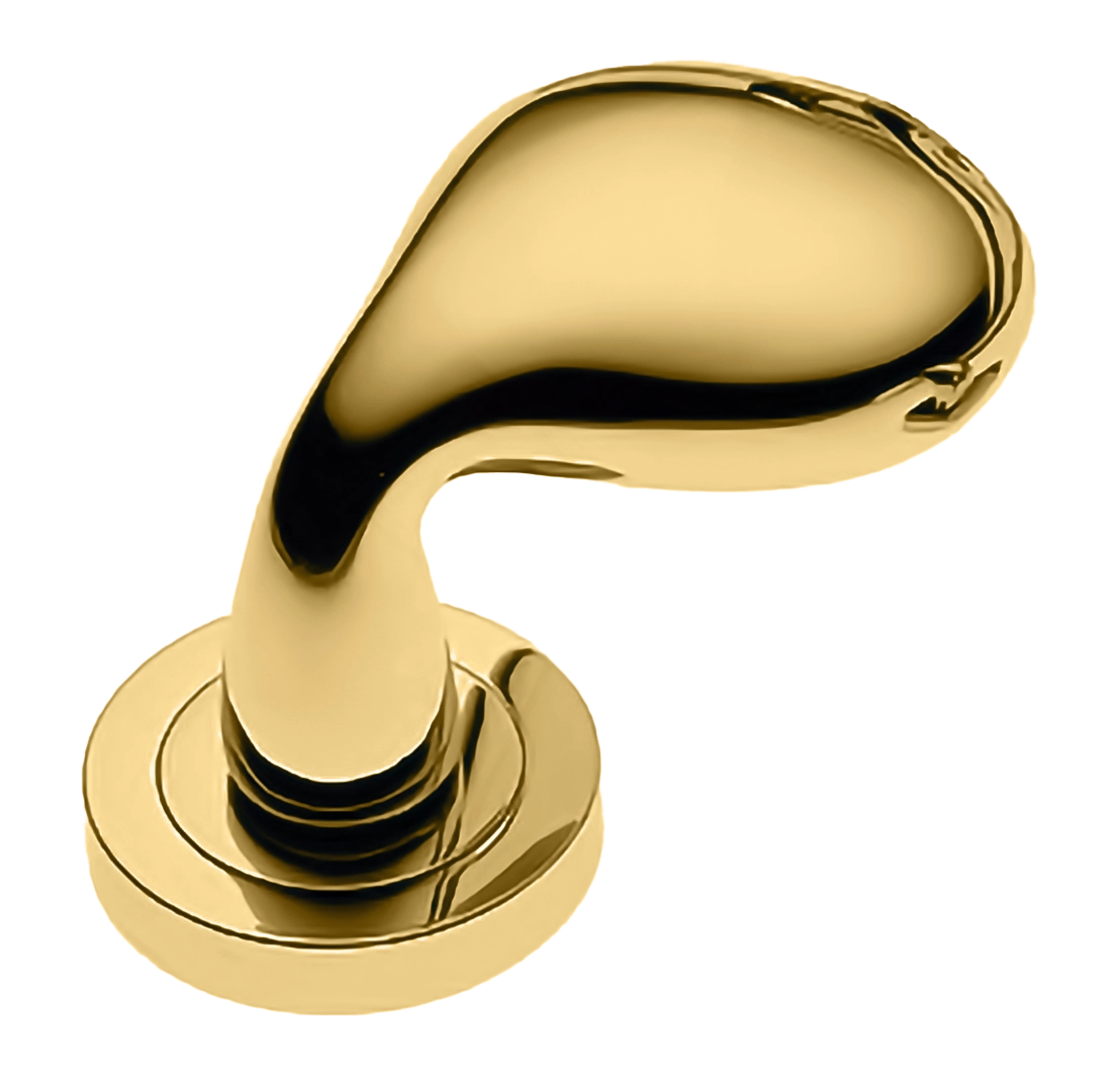 Ручка дверная SIENA-2 R2 OTL раздельная на круглой розетке, цвет - золото фото купить Пенза
