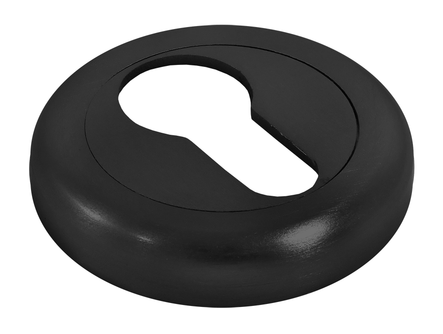 Накладка на ключевой цилиндр LUX-KH-R4 NERO на круглой розетке, цвет черный фото купить в Пензе