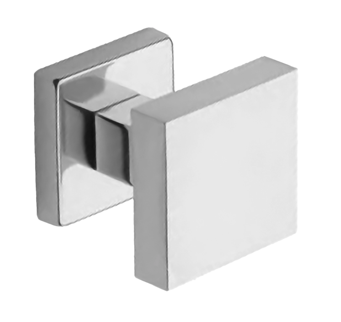 Поворотная ручка-кноб ART.QU30 CRO на квадратной розетке, цвет хром, латунь фото купить Пенза