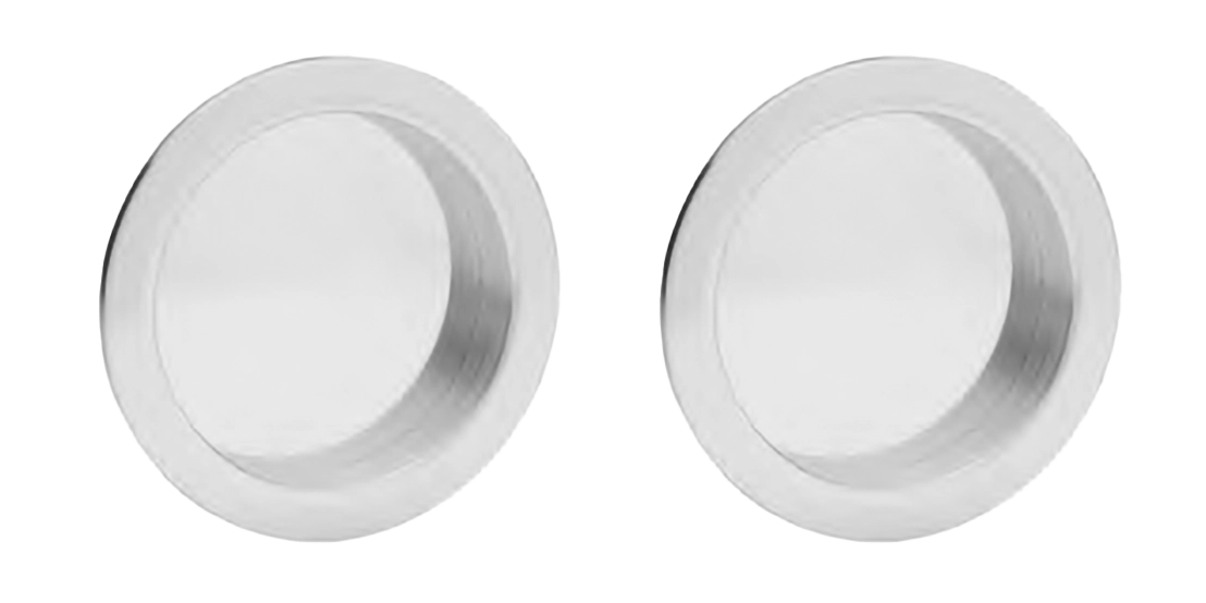 Комплект ручек для раздвижных дверей ART.54 CRO стандартная и под цилиндр, цвет хром, латунь фото купить Пенза