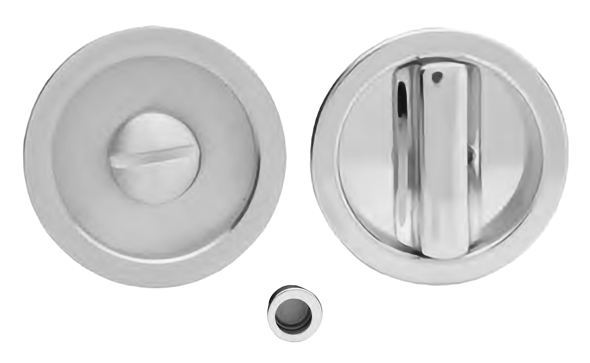 Ручка для раздвижной двери ART.55/A CRO с заверткой WC и пальчиковой ручкой, цвет - хром фото купить Пенза