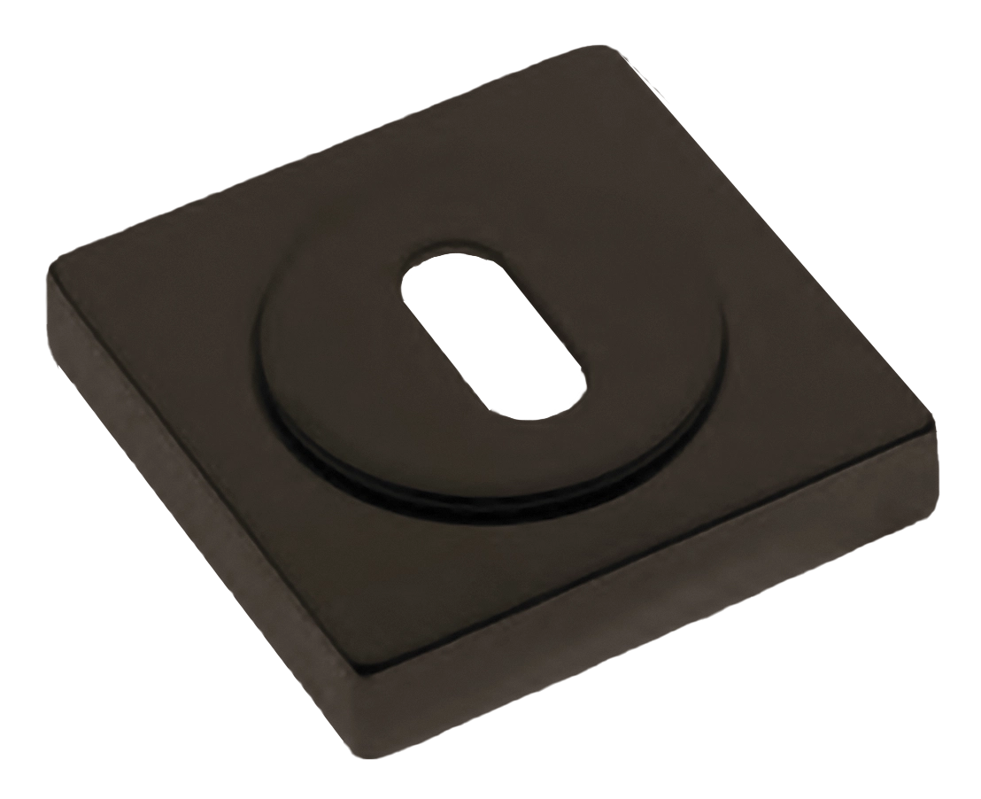 Накладка на ключевой цилиндр LUX-FK-S2 ANT на квадратной розетке под ключ буратино, цвет - антрацит фото купить Пенза