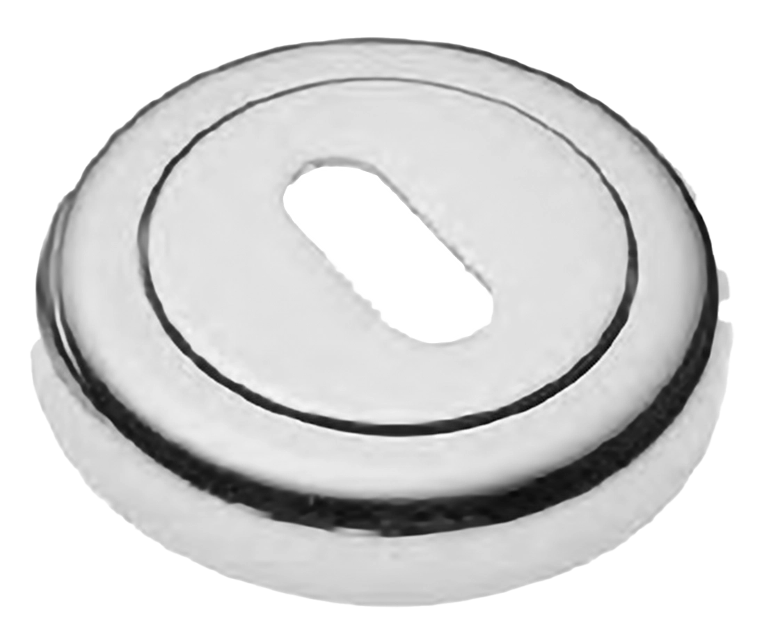 Накладка на ключевой цилиндр LUX-FK-R4 CRO на круглой розетке под ключ буратино, цвет - хром фото купить Пенза