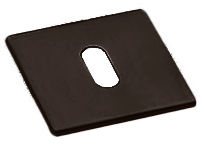 Накладка на ключевой цилиндр LUX-FK-S1 ANT на квадратной розетке под ключ буратино, цвет - антрацит фото купить Пенза