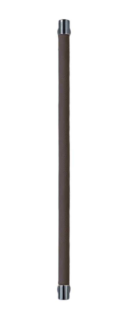 Ручка-скоба HIDE LEATHER PH/A NERO/GRAFITE без розетки, цвет черный/графит без розетки, латунь фото купить Пенза