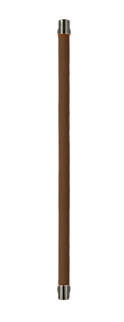 Ручка-скоба HIDE LEATHER PH/A ANT/TESTA DI MORO без розетки, цвет антрацит/темно-коричневый без розетки, латунь фото купить Пенза