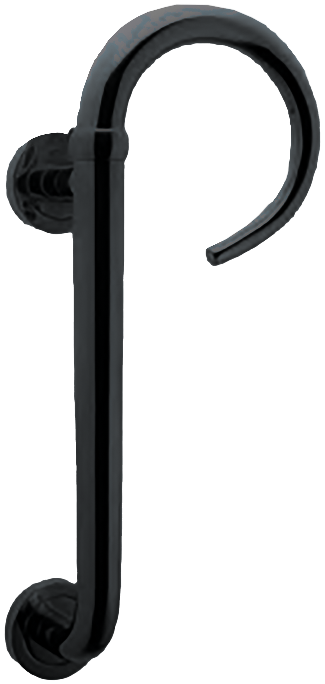 Ручка-скоба LANGOUST PH R NERO правая на круглой розетке, цвет черный, латунь фото купить Пенза