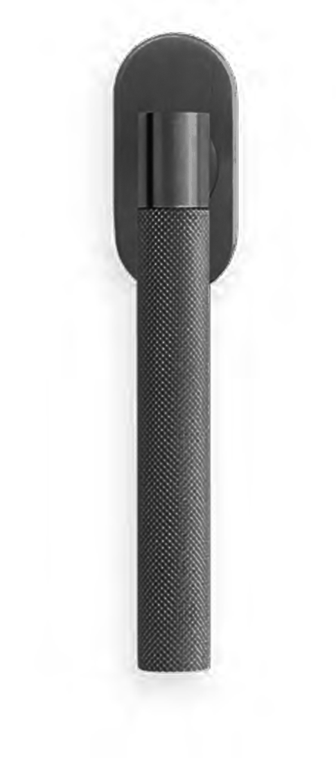 Ручка оконная HIDE TIME W1 NERO на прямоугольной розетке, цвет черный, латунь фото купить Пенза