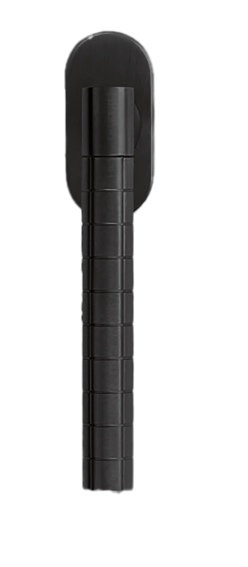 Ручка оконная HIDE VOLUME W1 NERO на прямоугольной розетке, цвет черный, латунь фото купить Пенза