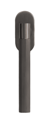 Ручка оконная HIDE DISTANCE W1 ANT на прямоугольной розетке, цвет антрацит, латунь фото купить Пенза