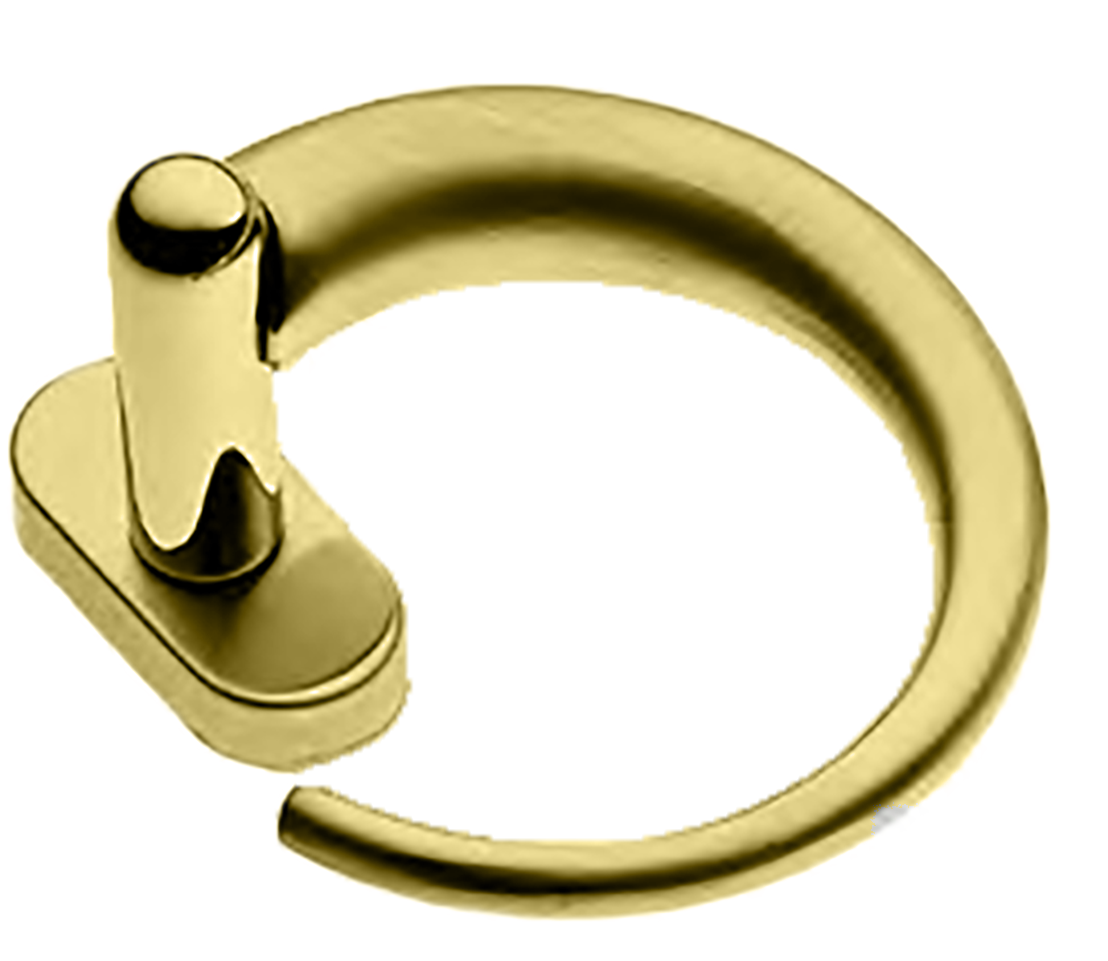 Ручка оконная LANGOUST W1 OTL на прямоугольной розетке, цвет золото, латунь фото купить Пенза