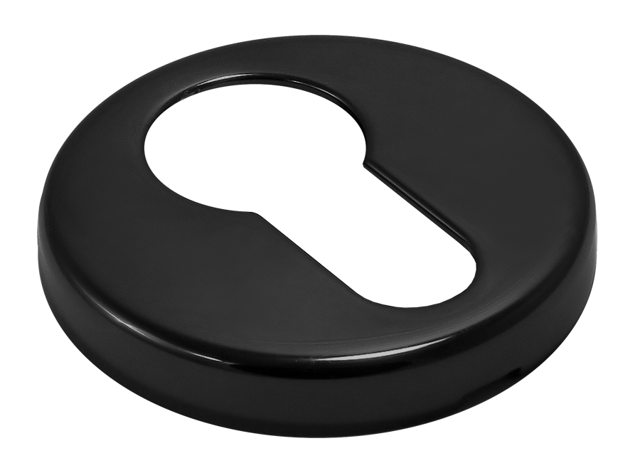 Накладка на ключевой цилиндр LUX-KH-R3 NERO на круглой розетке, цвет черный фото купить в Пензе