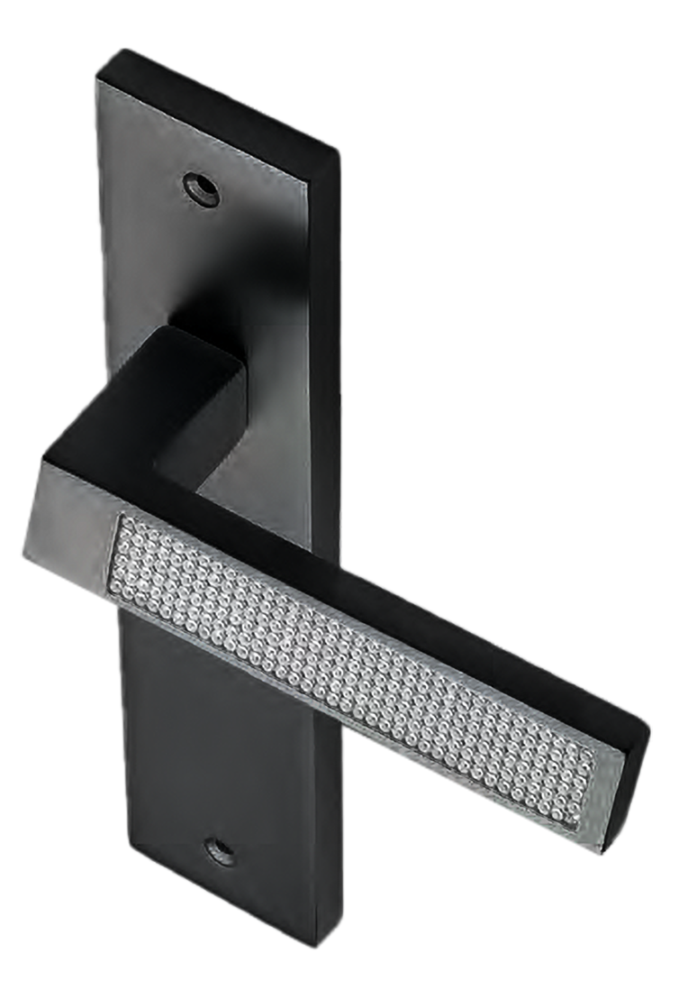 Ручка дверная на планке Ручка дверная на планке DOLCE VITA PL NERO, цвет черный фото купить в Пензе