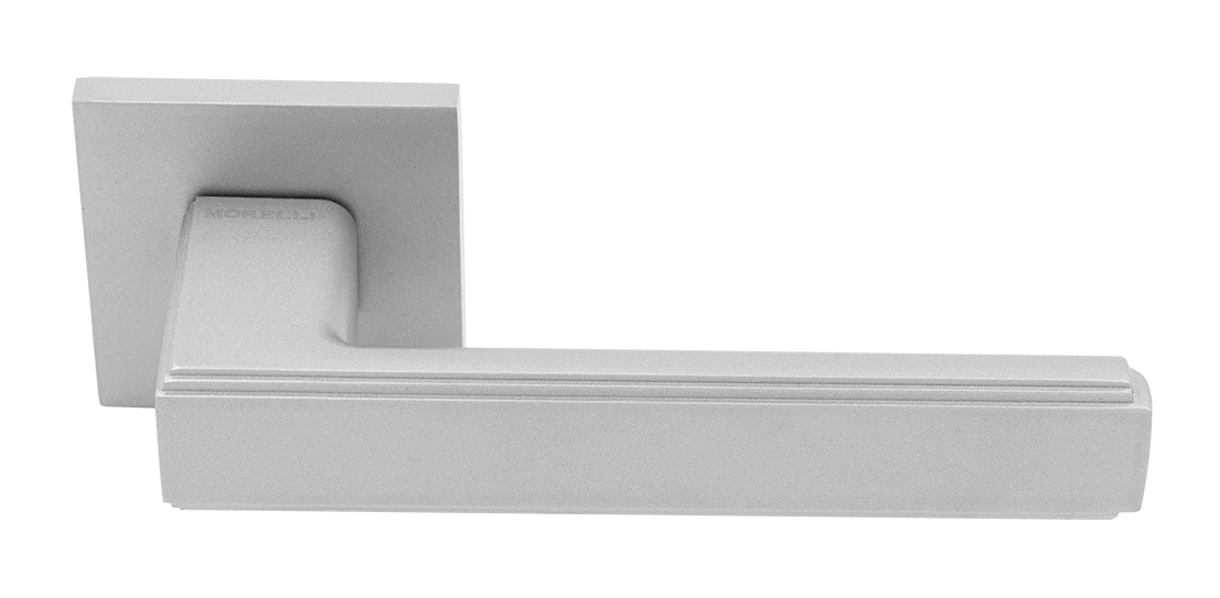 Ручка дверная MH-64-S6 ASC STEPS на квадратной розетке 6 мм, цвет анодированный матовый хром фото купить Пенза