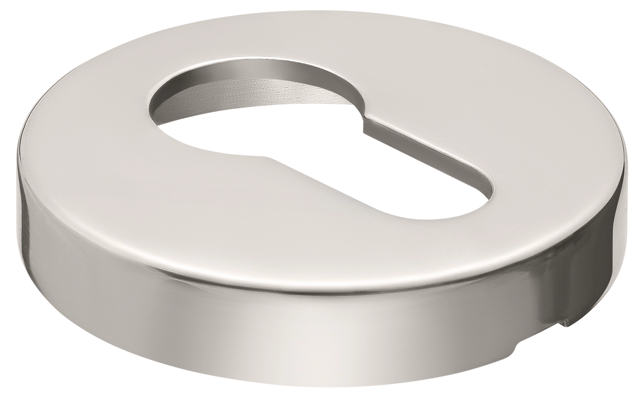 Накладка LUX-KH-R2 NIK на ключевой цилиндр на круглой розетке, цвет никель фото купить в Пензе