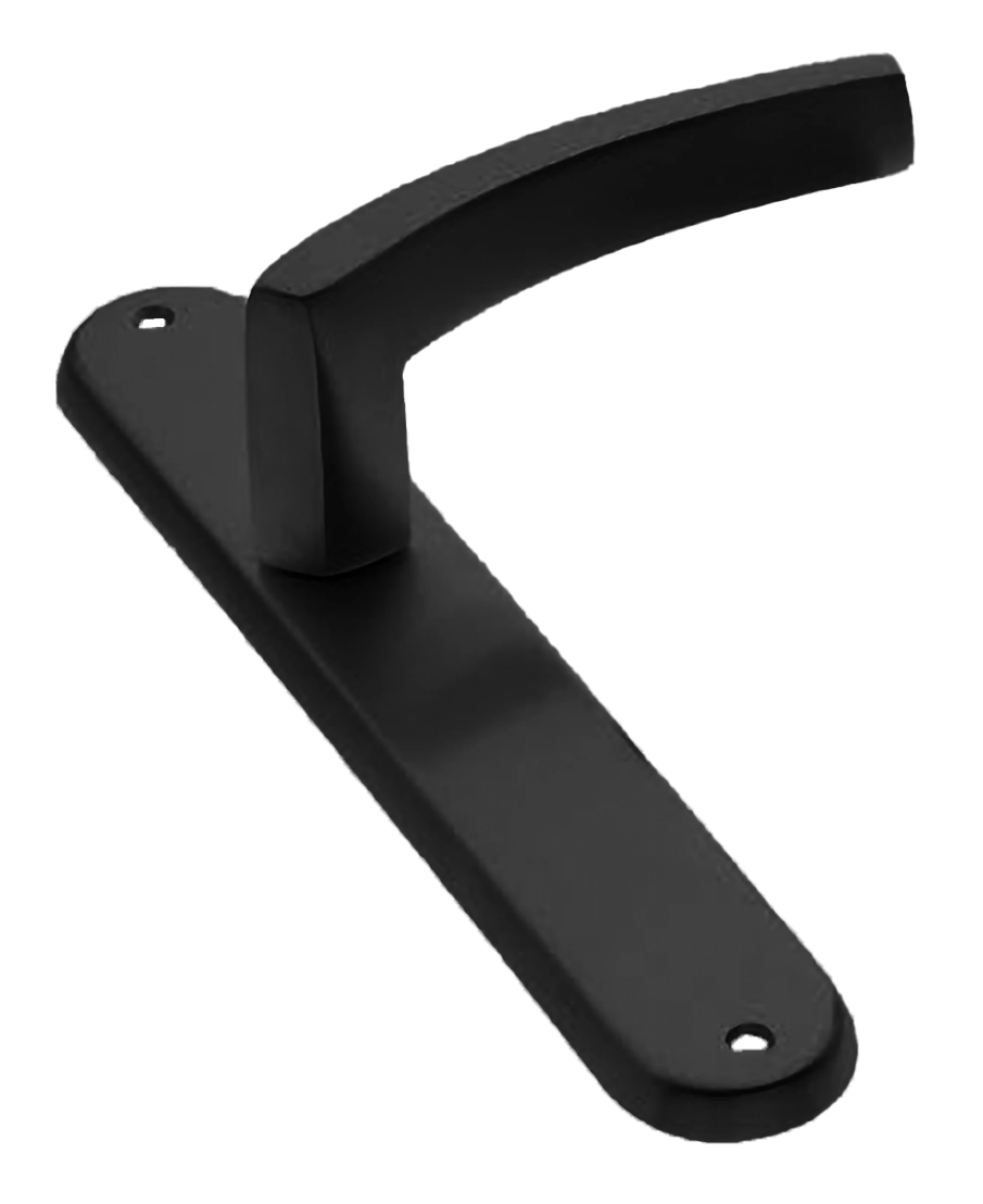 Ручка дверная на планке WIND PL NERO, цвет черный, латунь фото купить в Пензе