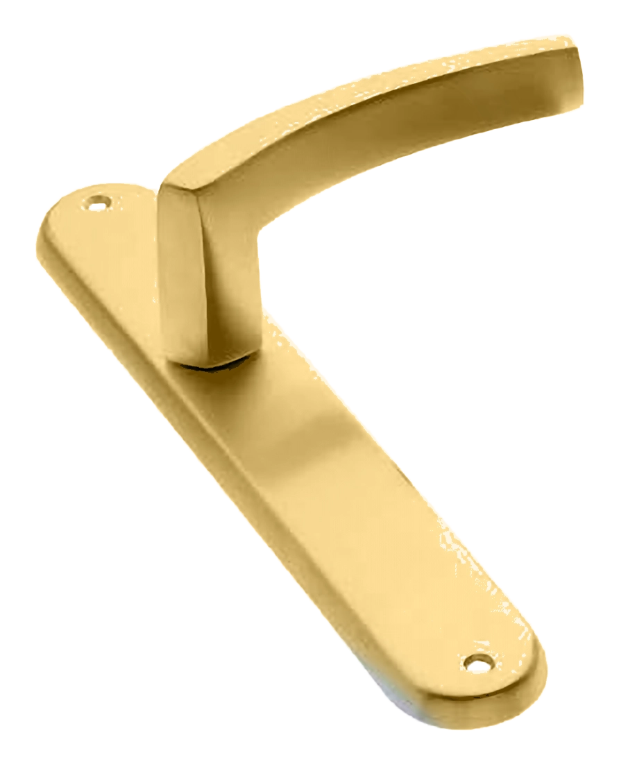 Ручка дверная на планке WIND PL OSA, цвет матовое золото, латунь фото купить в Пензе