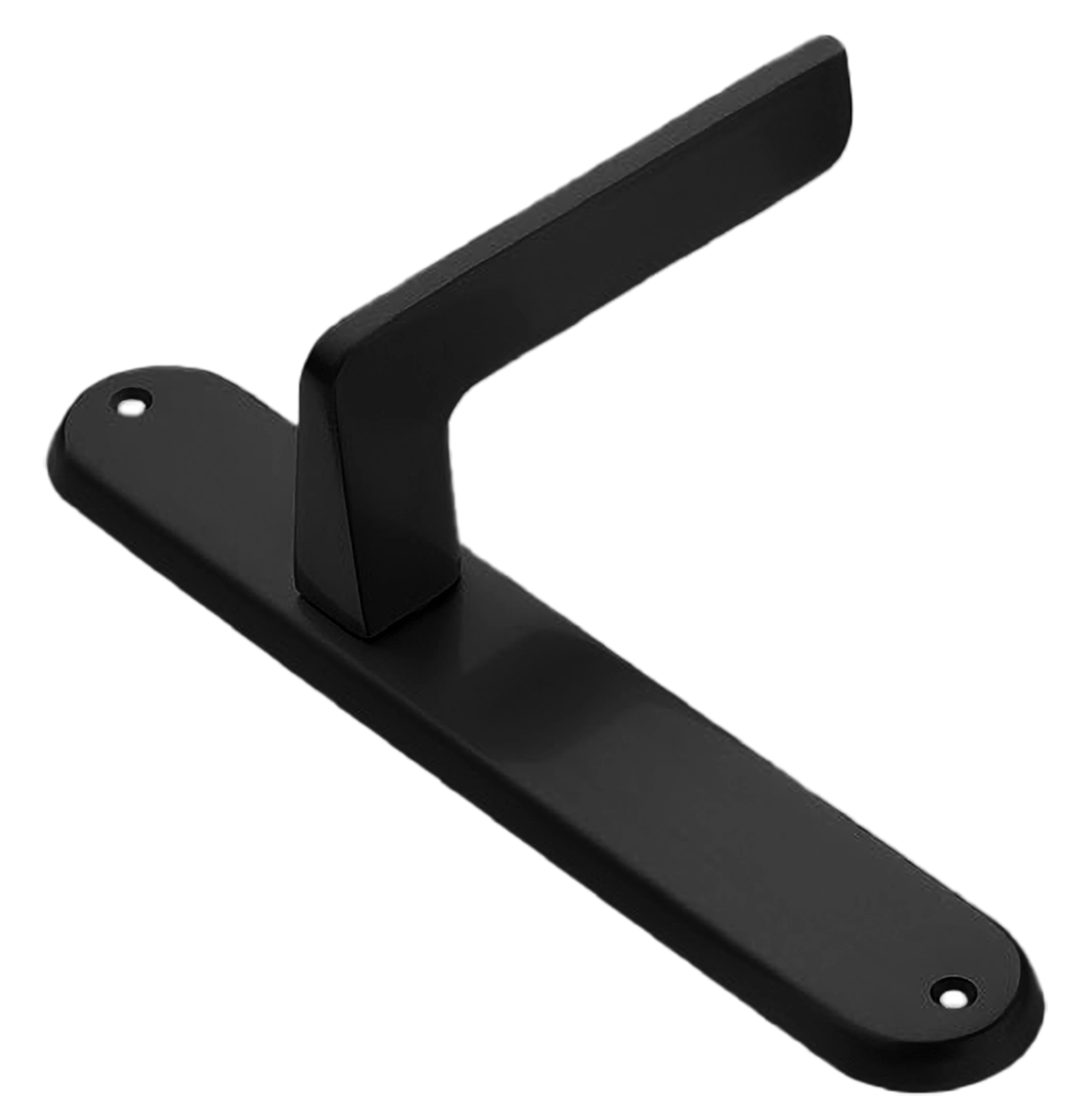 Ручка дверная на планке ROCK PL NERO, цвет черный, латунь фото купить в Пензе