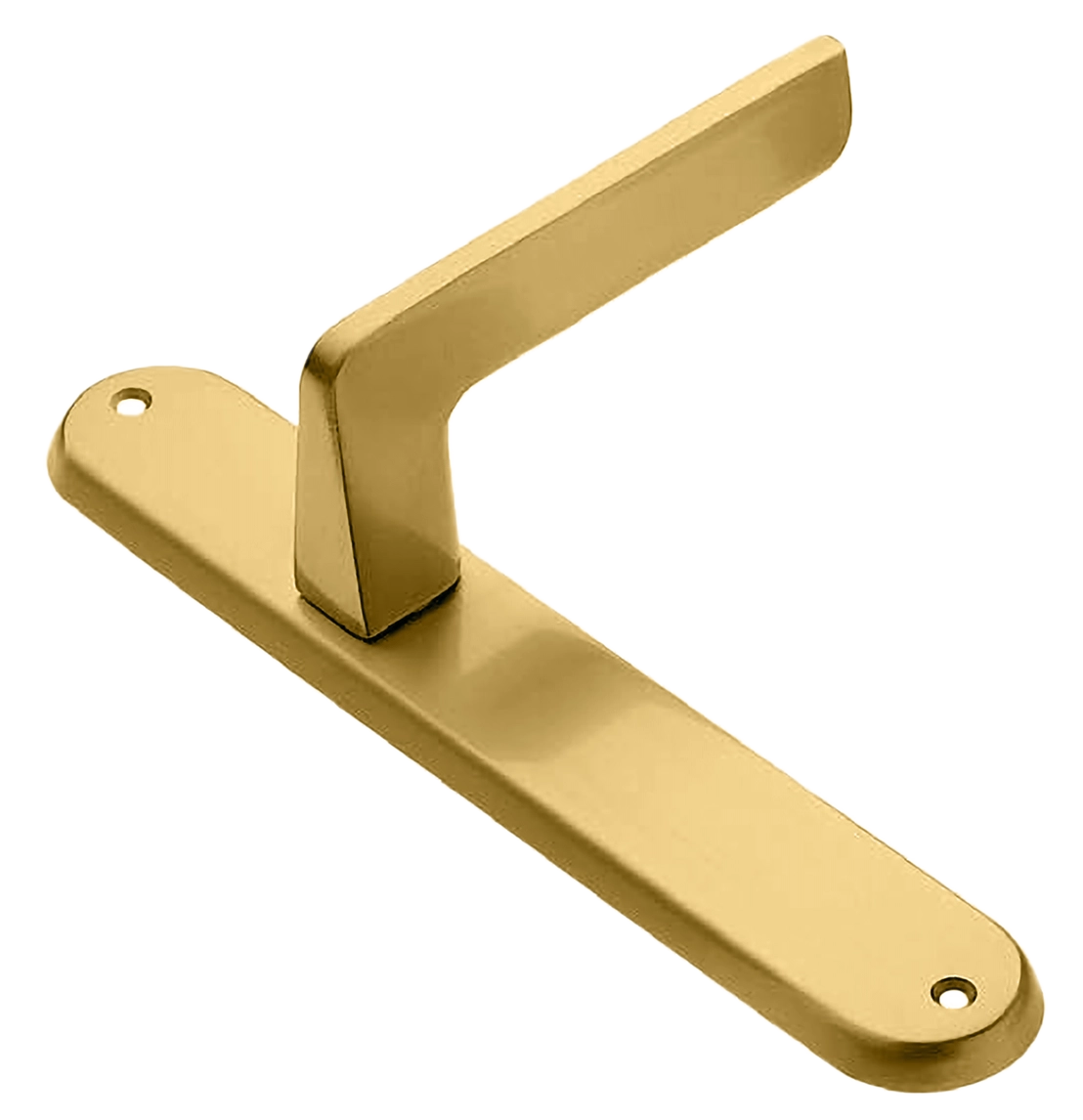 Ручка дверная на планке ROCK PL OSA, цвет матовое золото, латунь фото купить в Пензе