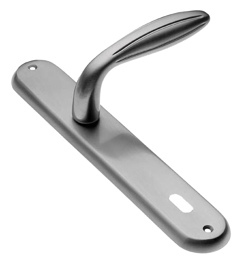 Ручка дверная на планке BUD PL CSA, цвет матовый хром, латунь фото купить в Пензе