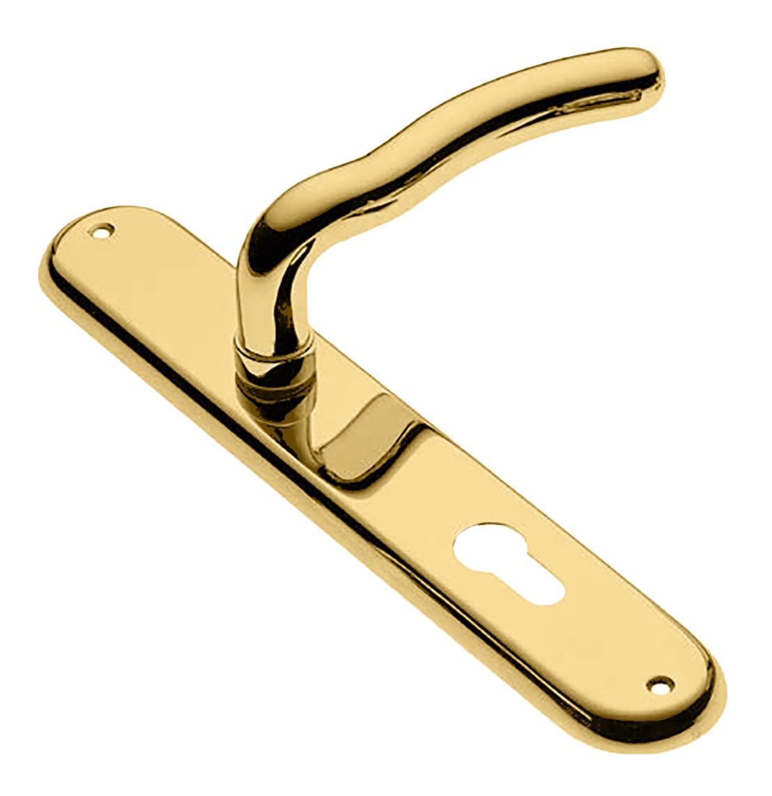 Ручка дверная на планке SNAKE PL OTL, цвет золото, латунь фото купить в Пензе