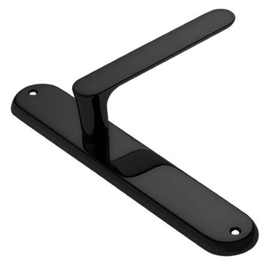 Ручка дверная на планке LE BOAT PL NERO, цвет черный, латунь фото купить в Пензе