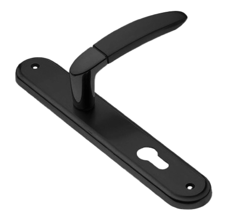 Ручка дверная на планке SAIL PL NERO, цвет черный, латунь фото купить в Пензе