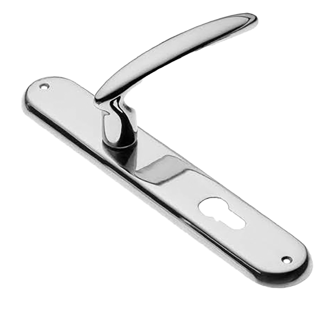 Ручка дверная на планке FLAMINGO PL CRO, цвет хром, латунь фото купить в Пензе