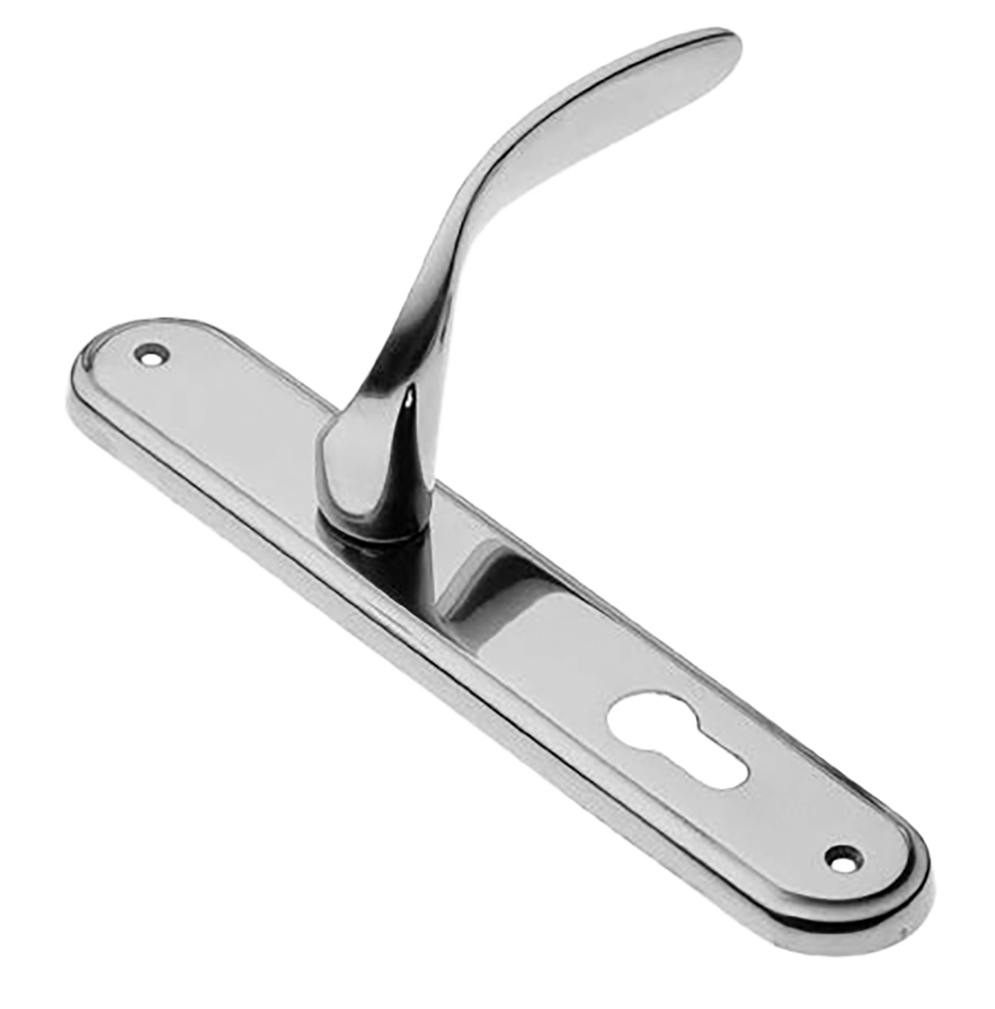 Ручка дверная на планке COBRA PL CRO, цвет хром, латунь фото купить в Пензе