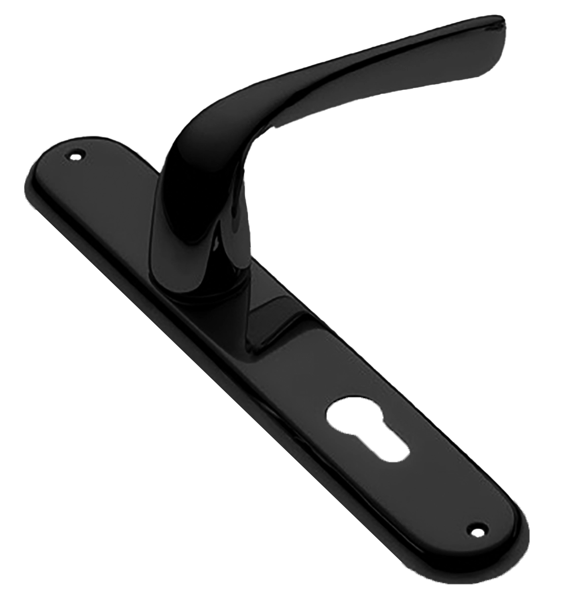 Ручка дверная на планке LE MANS PL NERO, цвет черный, латунь фото купить в Пензе