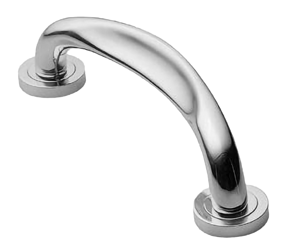 Ручка-скоба дверная RAFT PH CRO на круглой розетке, цвет хром, латунь фото купить в Пензе