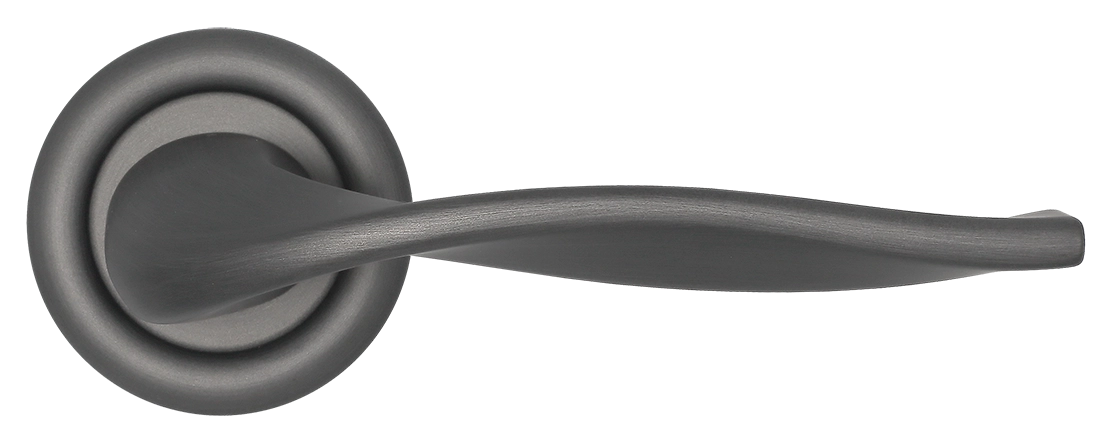 Ручка дверная SKYSCRAPER R7 SST на круглой розетке, цвет Летняя гроза/Summer Storm фото купить в Пензе