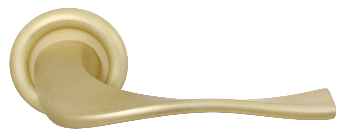 Ручка дверная SKYSCRAPER R7 AH на круглой розетке, цвет Осенний мёд/Autumn Honey фото купить Пенза