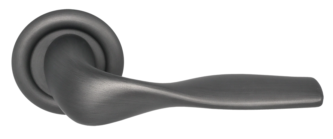 Ручка дверная LVB R7 SST на круглой розетке, цвет Летняя гроза/Summer Storm фото купить Пенза