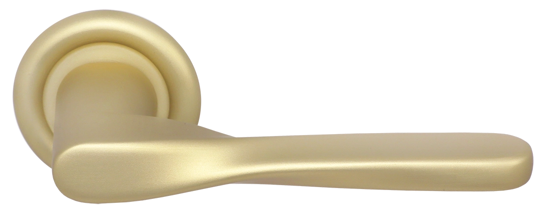 Ручка дверная THE OLYMPICS R7 AH на круглой розетке, цвет Осенний мёд/Autumn Honey фото купить Пенза