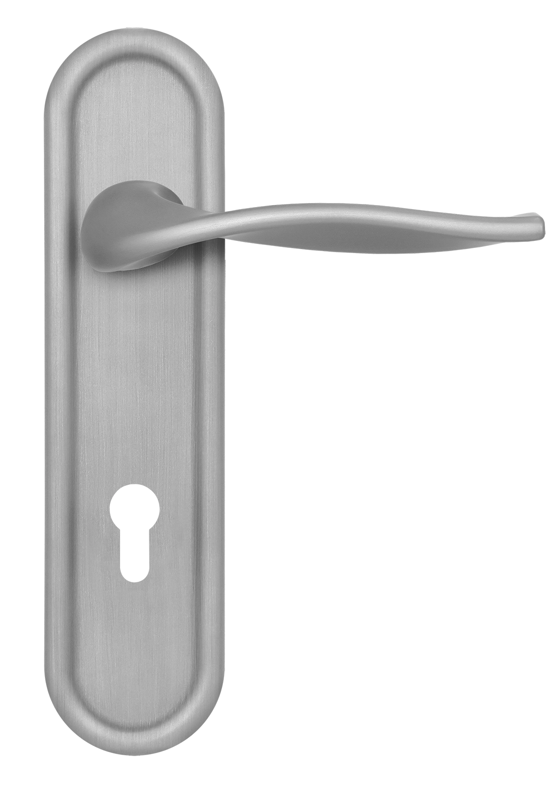 Ручка дверная SKYSCRAPER PLR KH BLANK на планке под ключевой цилиндр