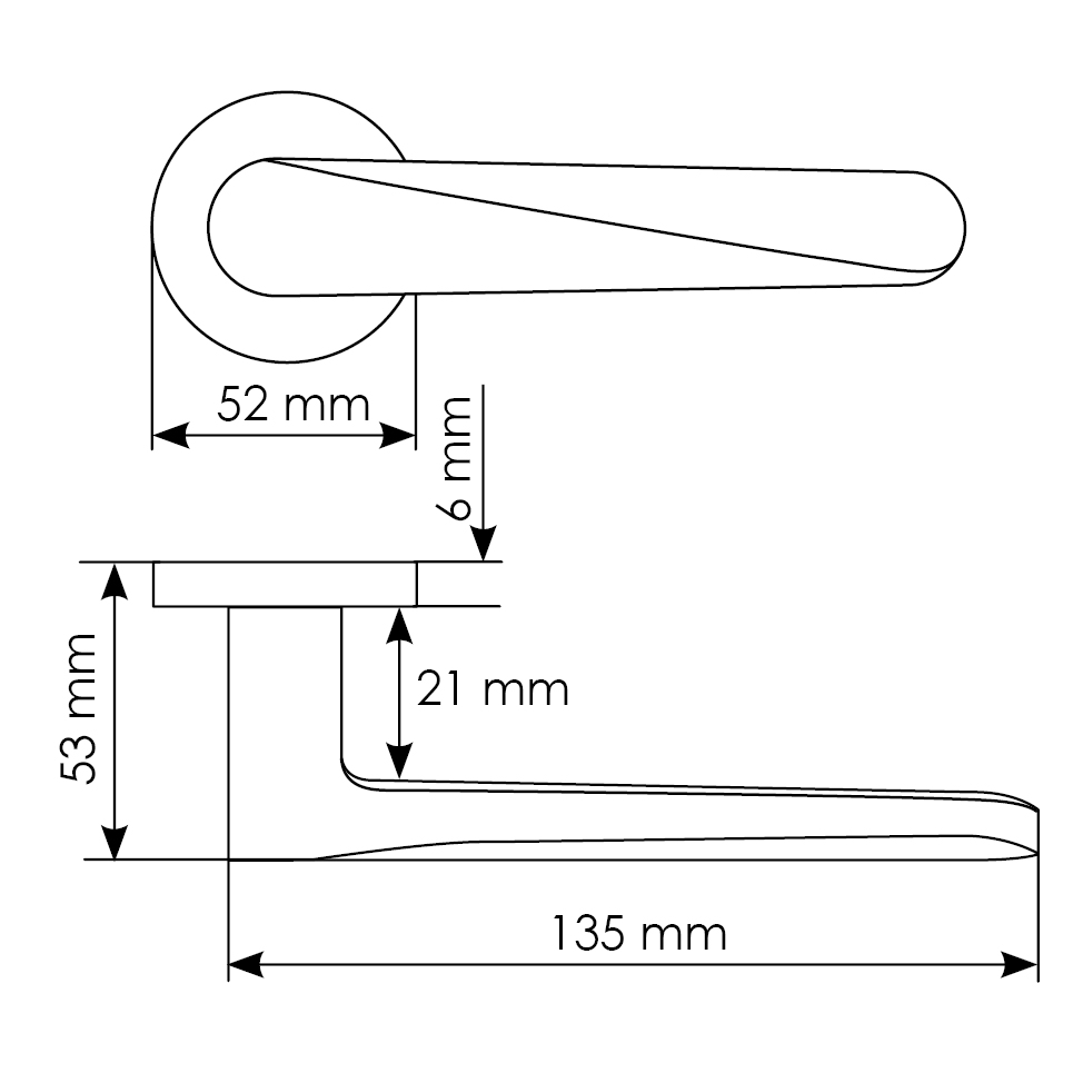 Комплект дверных ручек MH-58-R6 BL с заверткой MH-WC-R6 BL + магнитный замок M1895 BL, цвет черный фотомореллиПенза