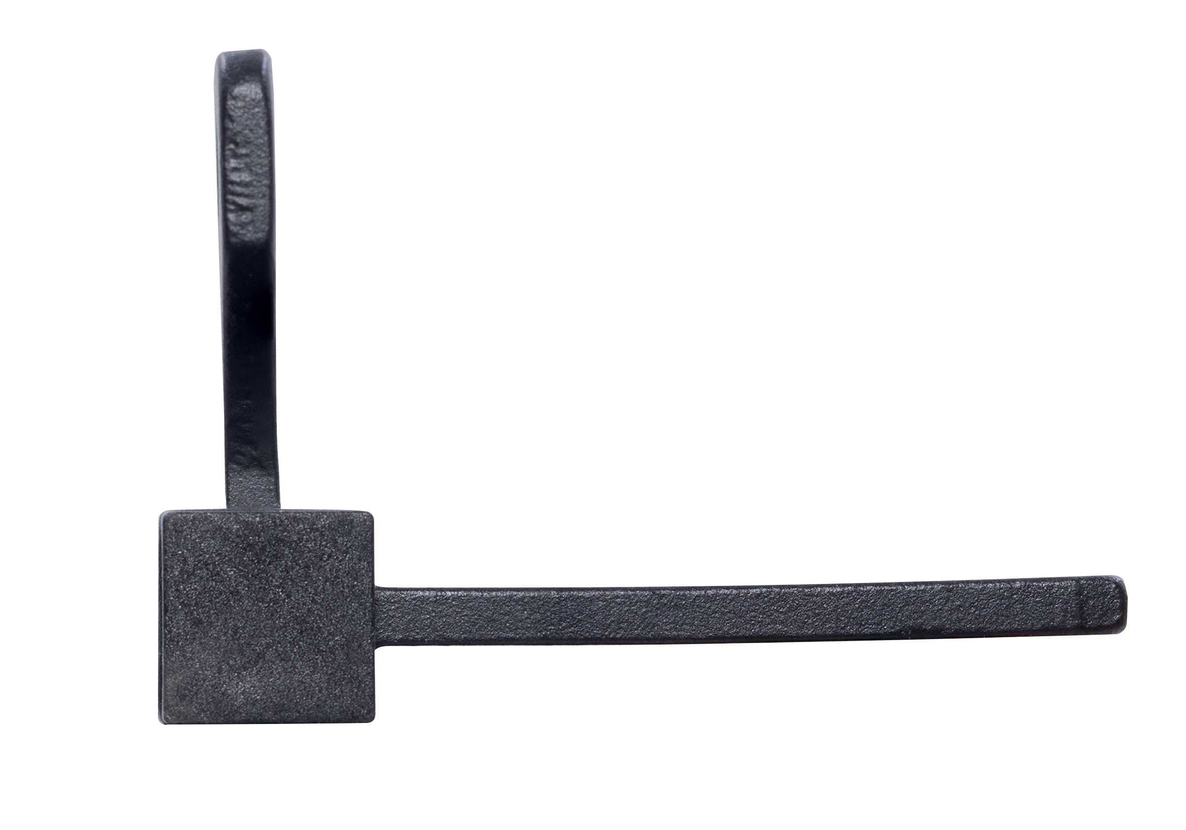 Петля карточная QUADRO-1 BL алюминиевая без врезки на квадратной оси, вес полотна до 30 кг, цвет черный фото фурнитура Пенза