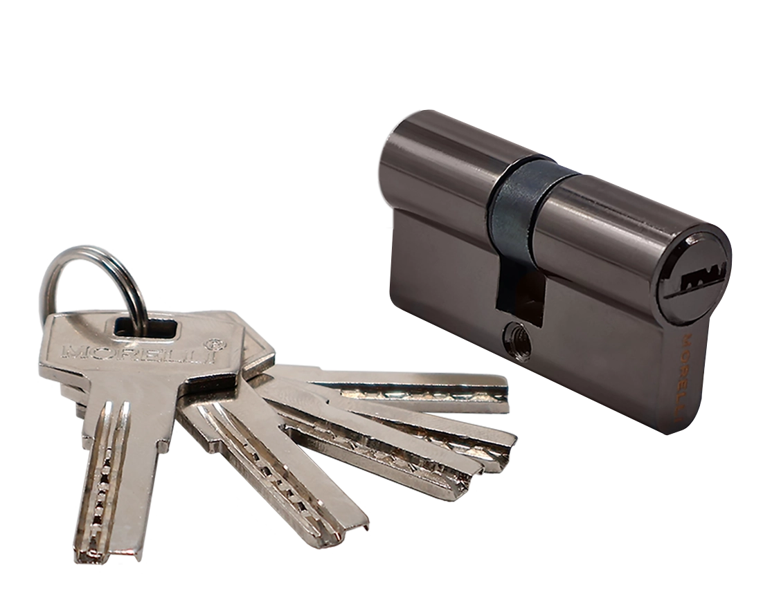 Ключевой цилиндр высокой секретности HS 60C BN (60мм), цвет - черный никель фото купить Пенза